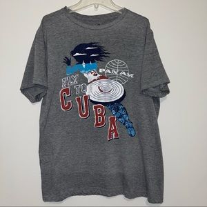 Palmer Cash Men’s Size large gray graphic shirt